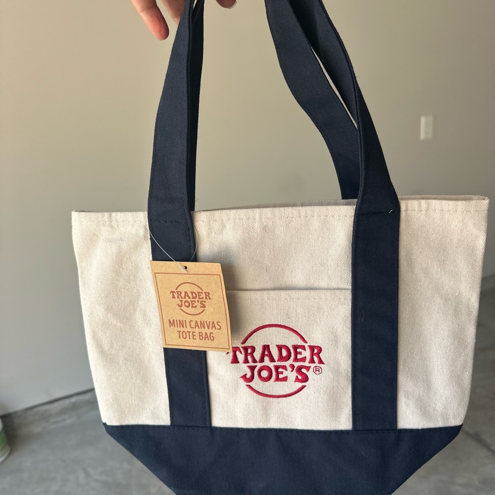 Trader Joe's Mini Canvas Tote Bag